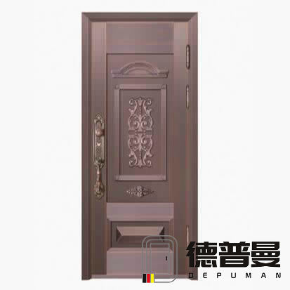 純銅精工拼接入戶單門