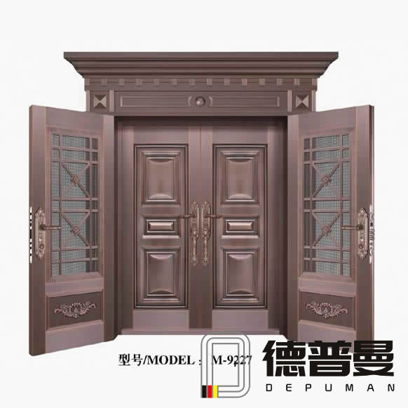 別墅紗網(wǎng)純銅大門(mén)